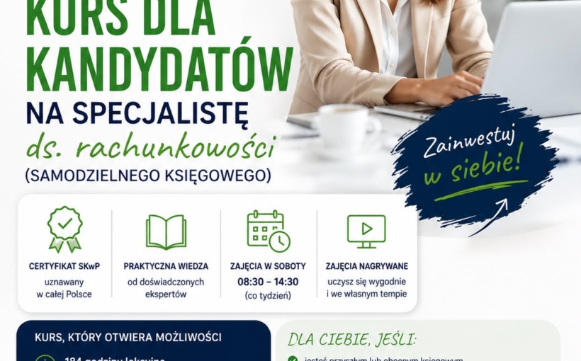 II stopień - Kurs dla kandydatów na specjalistę ds. rachunkowości
