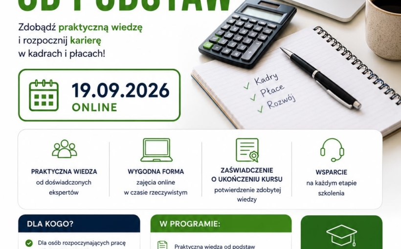 Kurs kadry i płace od podstaw