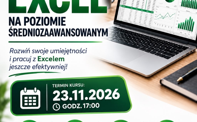 Kurs Microsoft Excel na poziomie średniozaawansowanym
