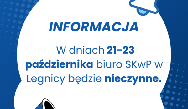 Biuro nieczynne w dniach 21–23 października